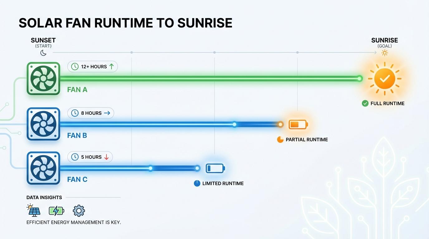 Data visualization for Real Runtime Data: Which Fan Made It to Sunrise?