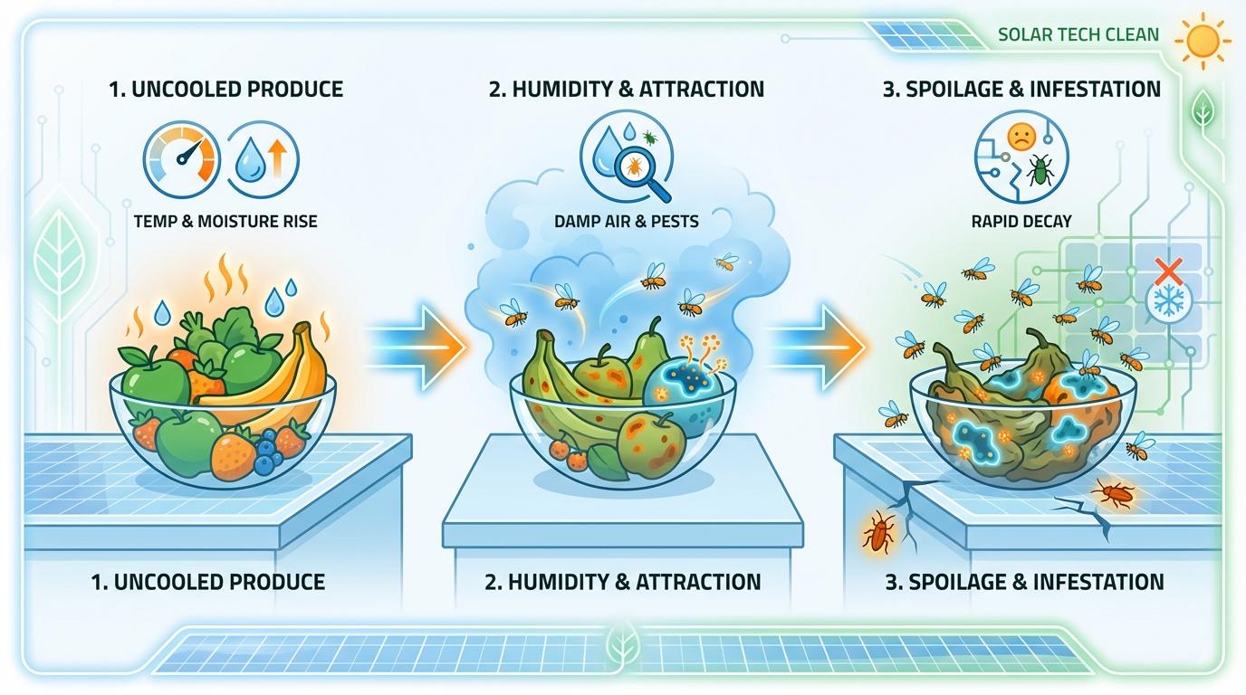 Step-by-step illustration for Why No-Fridge Kitchens Get Damp and Buggy Fast