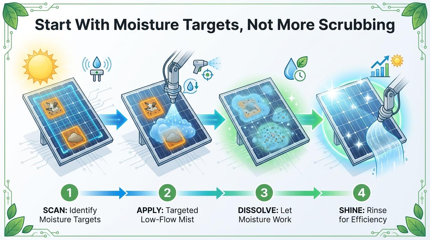 Step-by-step illustration for Start With Moisture Targets, Not More Scrubbing