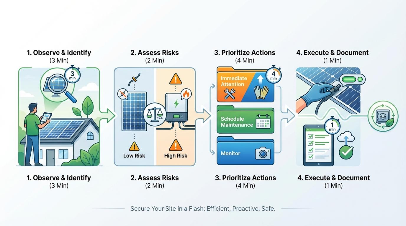Step-by-step illustration for Start With a 10-Minute Safety Triage