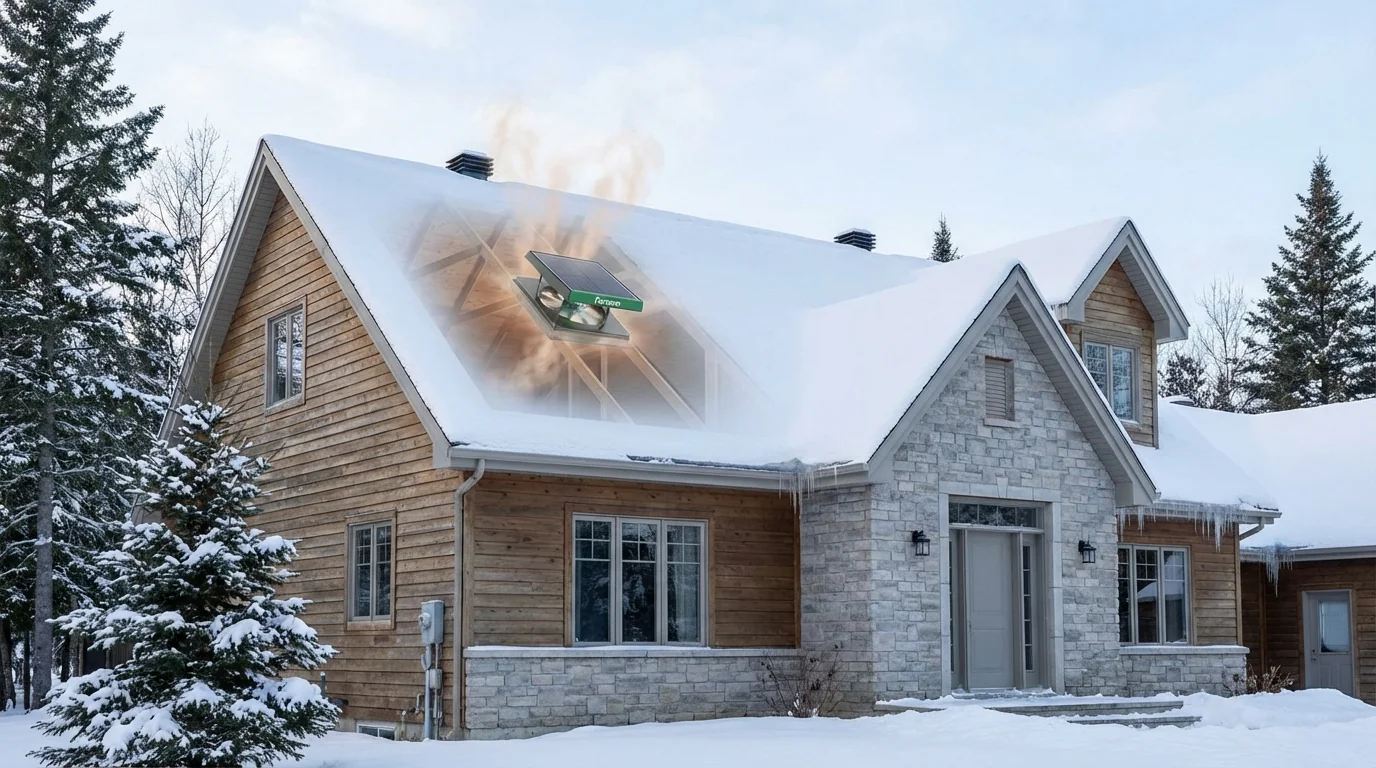To effectively mitigate this risk, the attic's internal temperature must be brought into equilibrium with the